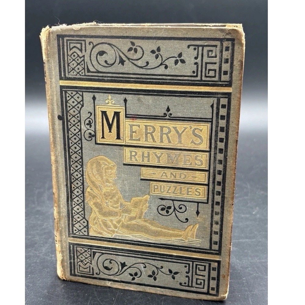 Merry's Rhymes & Puzzles 3 Books in One 1880's J.N. Stearns